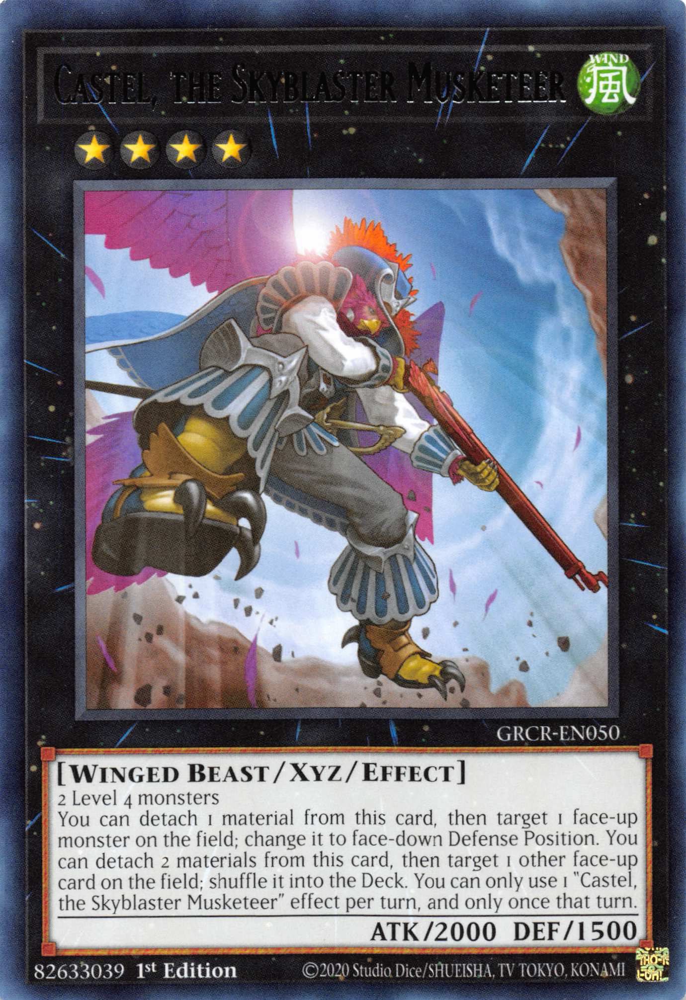 Castel, the Skyblaster Musketeer [GRCR-EN050] Rare | Enigma On Main