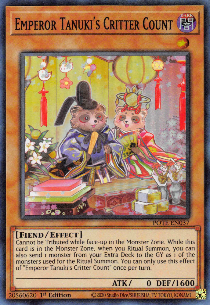 Emperor Tanuki's Critter Count [POTE-EN037] Super Rare | Enigma On Main