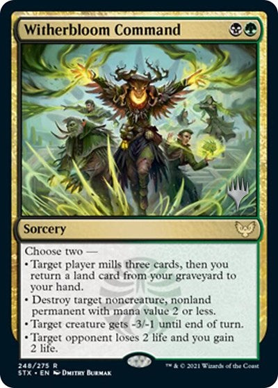 Witherbloom Command (Promo Pack) [Strixhaven: School of Mages Promos] | Enigma On Main