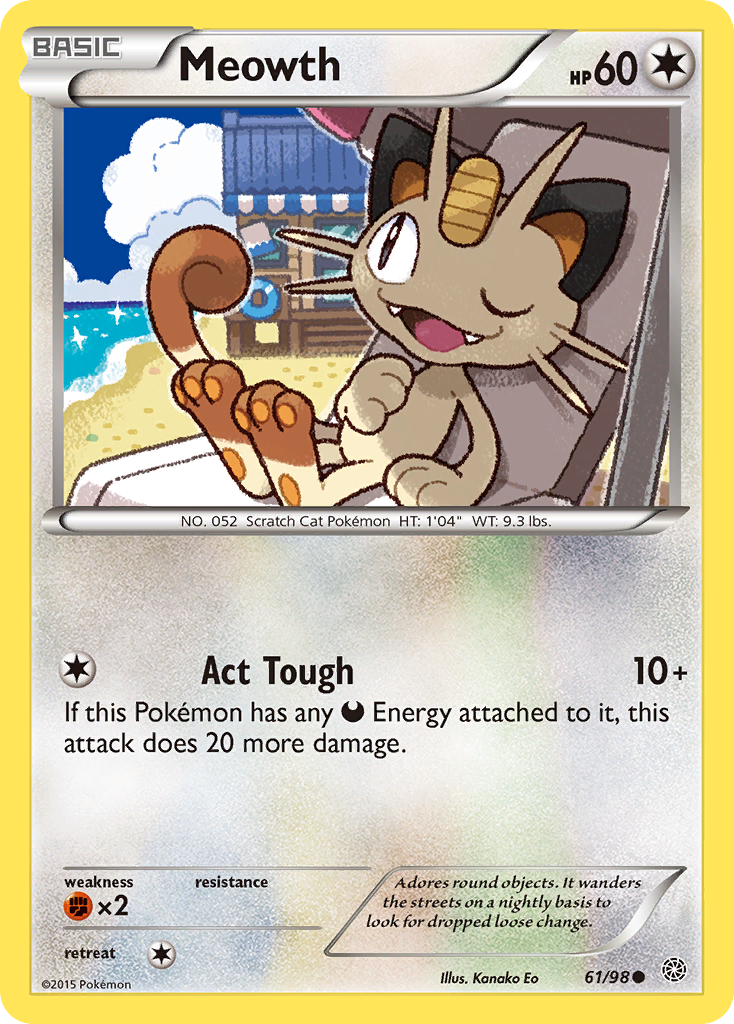 Meowth (61/98) [XY: Ancient Origins] | Enigma On Main