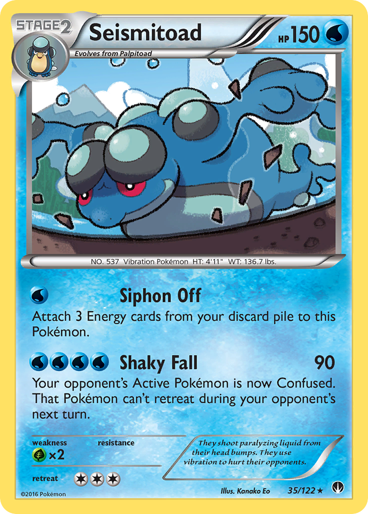 Seismitoad (35/122) [XY: BREAKpoint] | Enigma On Main