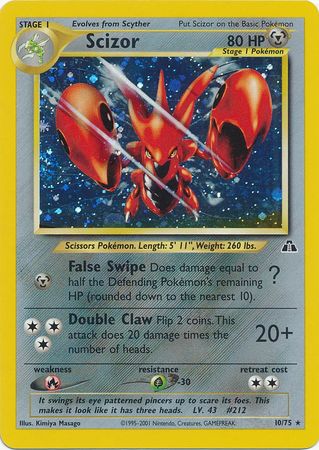 Scizor (10/75) [Neo Discovery Unlimited] | Enigma On Main