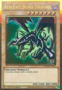 Red-Eyes Black Dragon [MAGO-EN003] Gold Rare | Enigma On Main