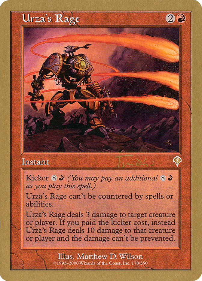 Urza's Rage (Jan Tomcani) [World Championship Decks 2001] | Enigma On Main