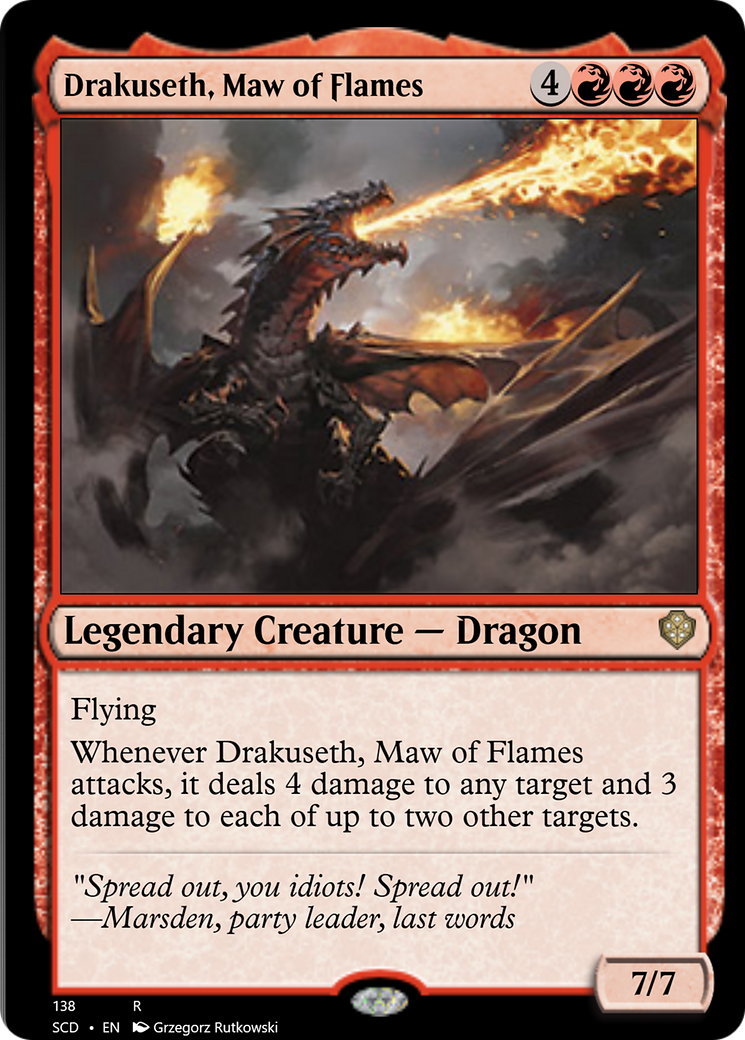 Drakuseth, Maw of Flames [Starter Commander Decks] | Enigma On Main