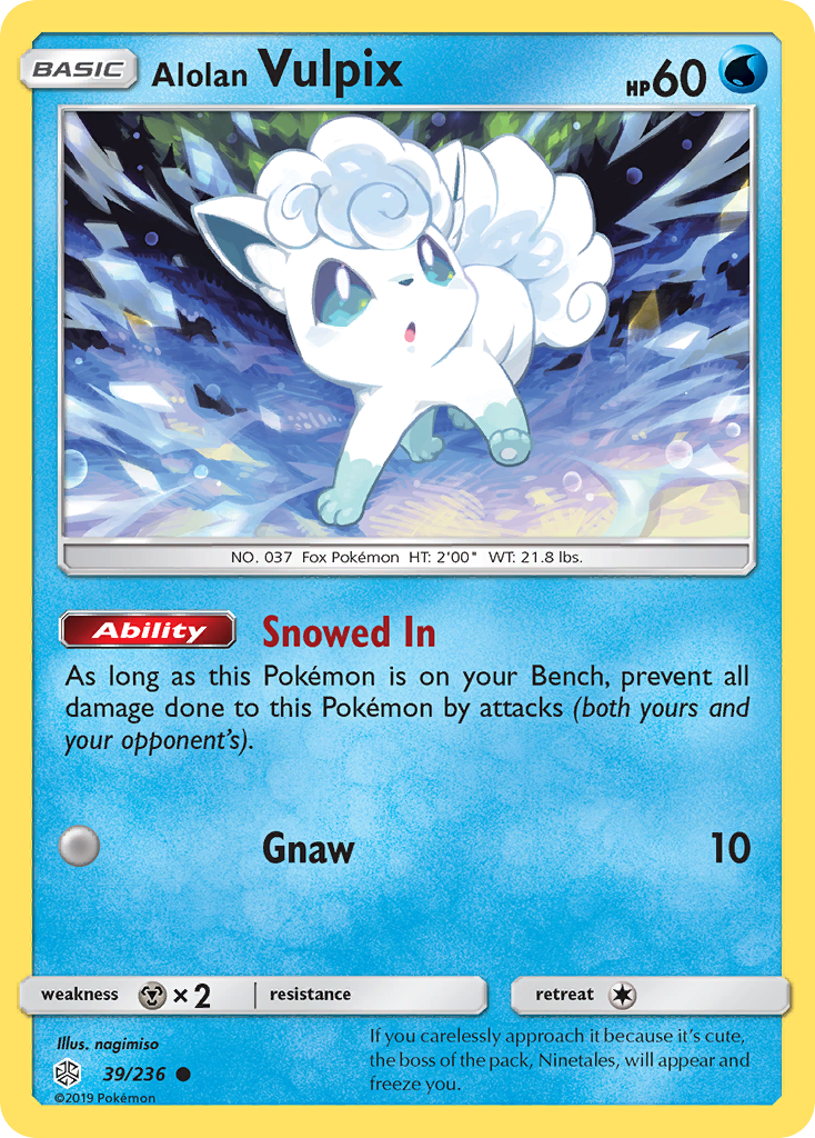 Alolan Vulpix (39/236) [Sun & Moon: Cosmic Eclipse] | Enigma On Main