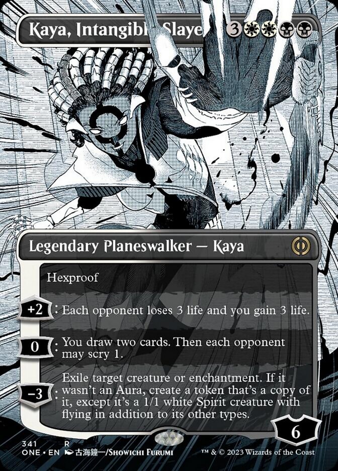 Kaya, Intangible Slayer (Borderless Manga) [Phyrexia: All Will Be One] | Enigma On Main