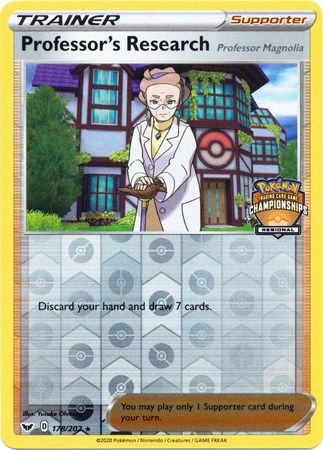 Professor's Research (178/202) (Regional Championship Promo) [Sword & Shield: Base Set] | Enigma On Main