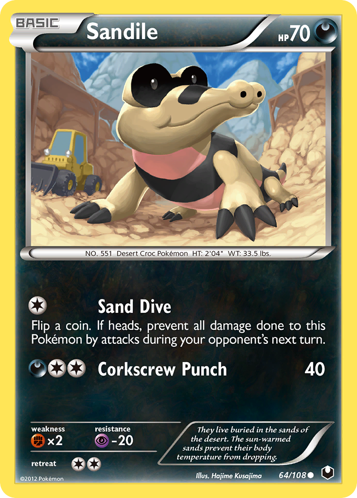 Sandile (64/108) [Black & White: Dark Explorers] | Enigma On Main