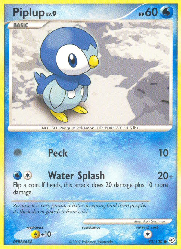 Piplup (93/130) [Diamond & Pearl: Base Set] | Enigma On Main