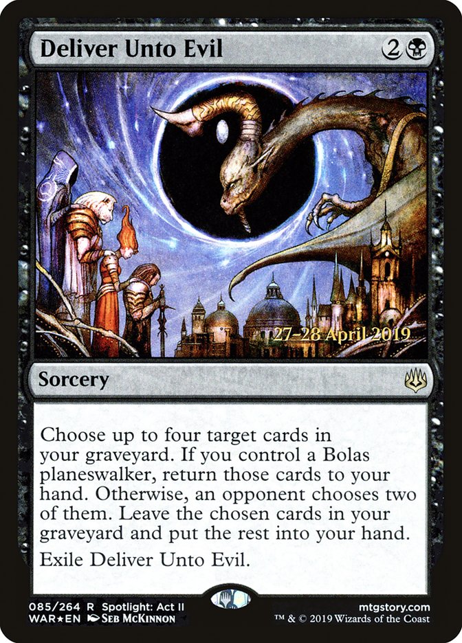 Deliver Unto Evil  [War of the Spark Prerelease Promos] | Enigma On Main