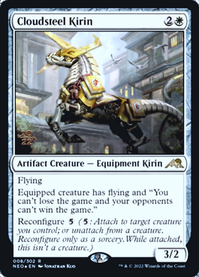 Cloudsteel Kirin [Kamigawa: Neon Dynasty Prerelease Promos] | Enigma On Main