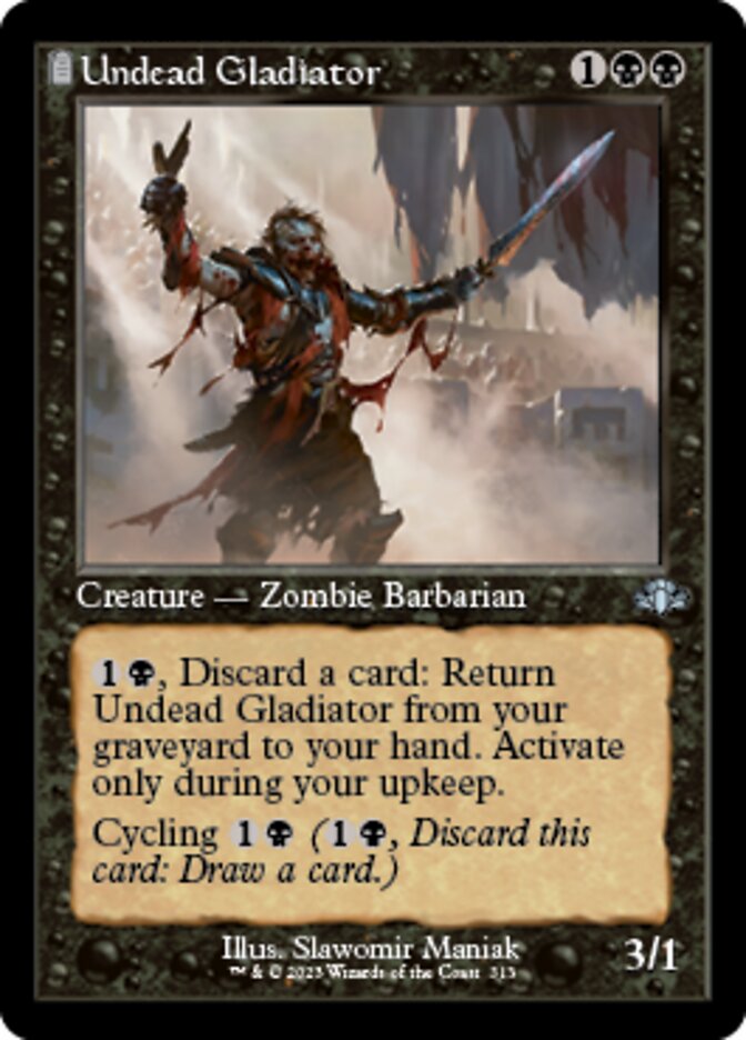 Undead Gladiator (Retro) [Dominaria Remastered] | Enigma On Main