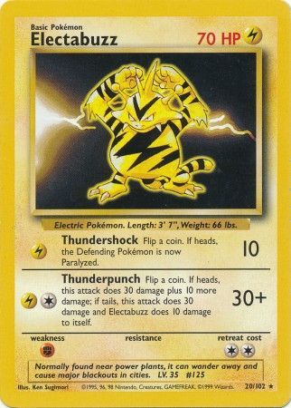 Electabuzz (20/102) [Base Set Unlimited] | Enigma On Main