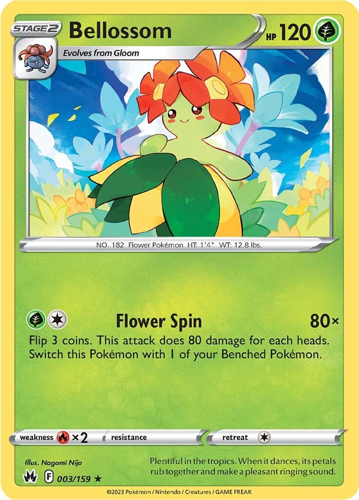 Bellossom (003/159) [Sword & Shield: Crown Zenith] | Enigma On Main