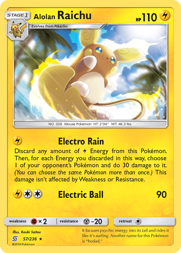 Alolan Raichu (57/236) [Sun & Moon: Unified Minds] | Enigma On Main