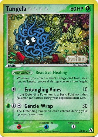 Tangela (44/92) (Stamped) [EX: Legend Maker] | Enigma On Main