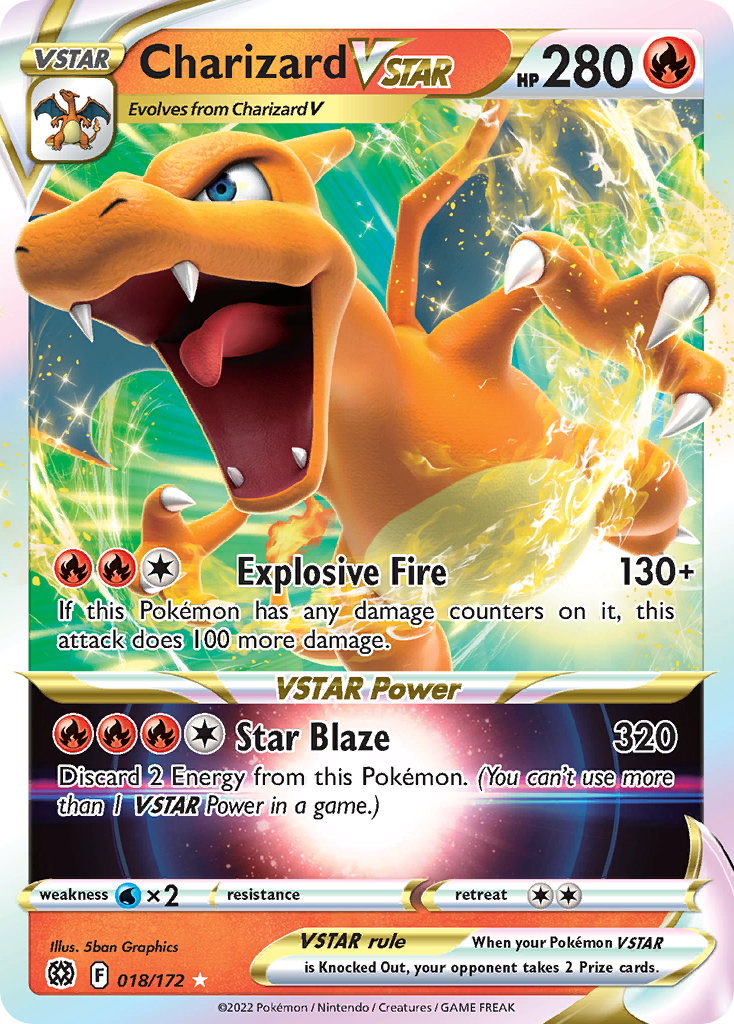 Charizard VSTAR (018/172) (Jumbo Card) [Sword & Shield: Brilliant Stars] | Enigma On Main