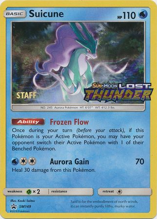 Suicune (SM149) (Staff Prerelease Promo) [Sun & Moon: Black Star Promos] | Enigma On Main