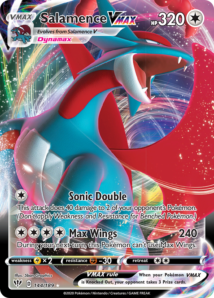 Salamence VMAX (144/189) [Sword & Shield: Darkness Ablaze] | Enigma On Main