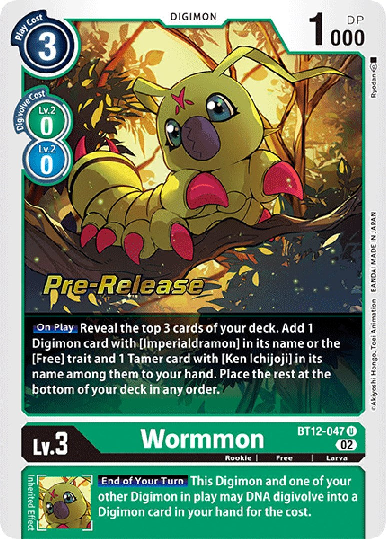 Wormmon [BT12-047] [Across Time Pre-Release Cards] | Enigma On Main