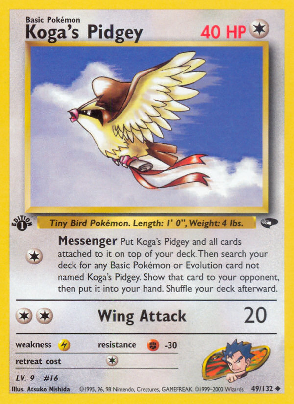 Koga's Pidgey (49/132) [Gym Challenge 1st Edition] | Enigma On Main