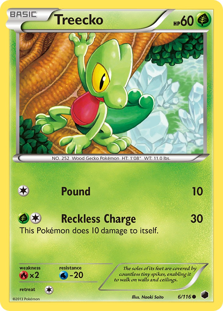 Treecko (6/116) [Black & White: Plasma Freeze] | Enigma On Main