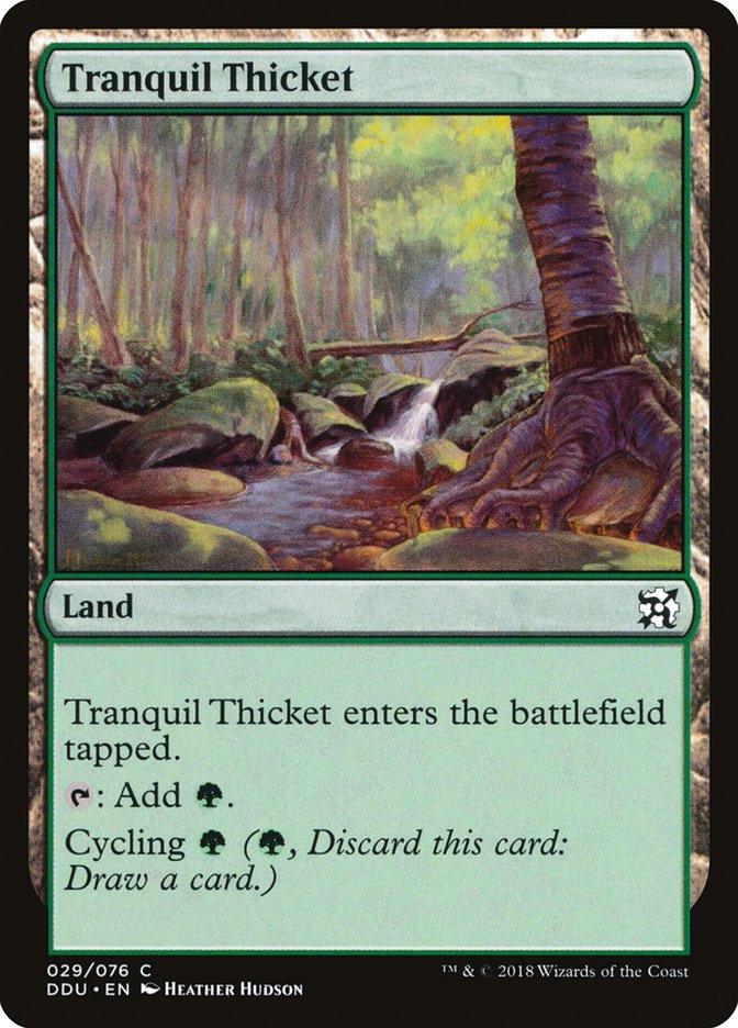 Tranquil Thicket [Duel Decks: Elves vs. Inventors] | Enigma On Main