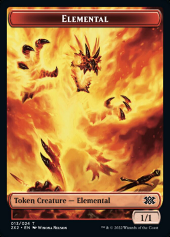 Elemental // Aven Initiate Double-sided Token [Double Masters 2022 Tokens] | Enigma On Main