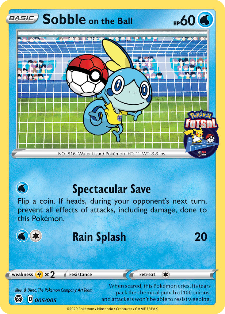 Sobble on the Ball (005/005) [Pokemon Futsal Collection] | Enigma On Main