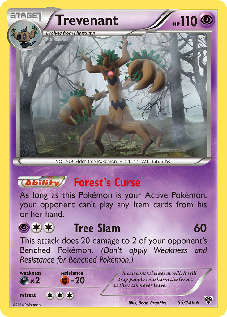 Trevenant (55/146) [XY: Base Set] | Enigma On Main