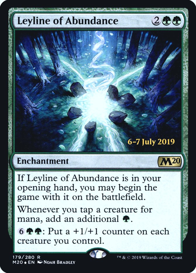 Leyline of Abundance  [Core Set 2020 Prerelease Promos] | Enigma On Main