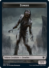 Zombie // Angel Double-Sided Token [Game Night: Free-for-All Tokens] | Enigma On Main