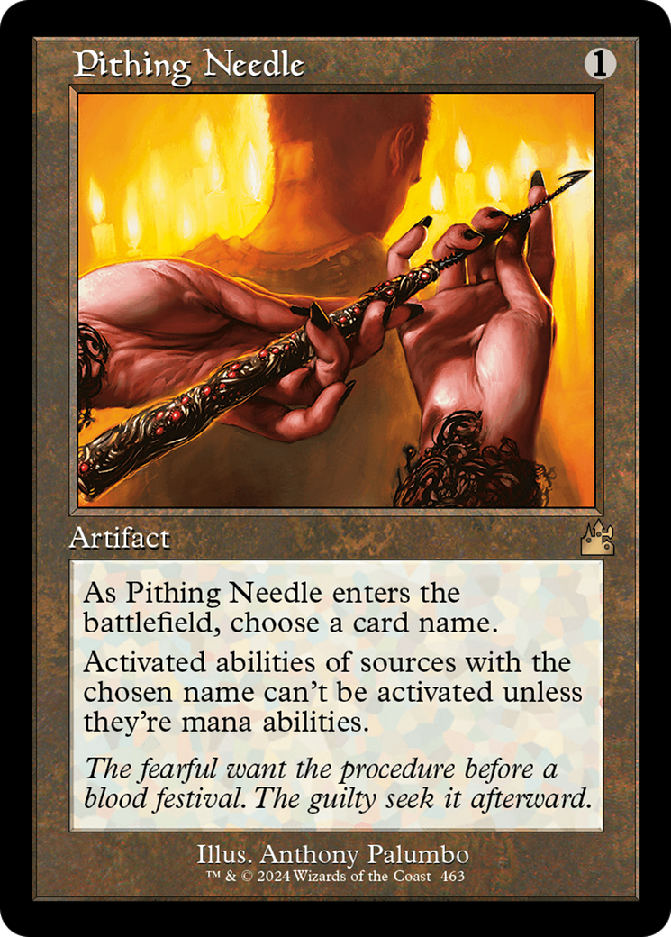 Pithing Needle (Retro Frame) [Ravnica Remastered] | Enigma On Main