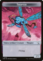 Thopter // Knight (10) Double-Sided Token [March of the Machine Tokens] | Enigma On Main