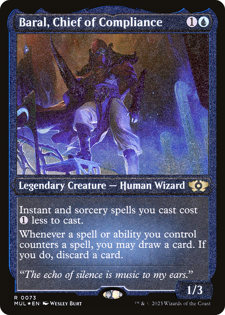 Baral, Chief of Compliance (Foil Etched) [Multiverse Legends] | Enigma On Main