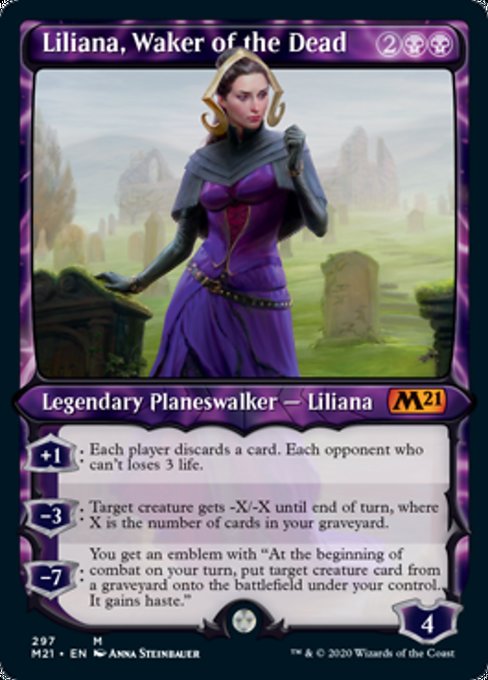 Liliana, Waker of the Dead (Showcase) [Core Set 2021] | Enigma On Main