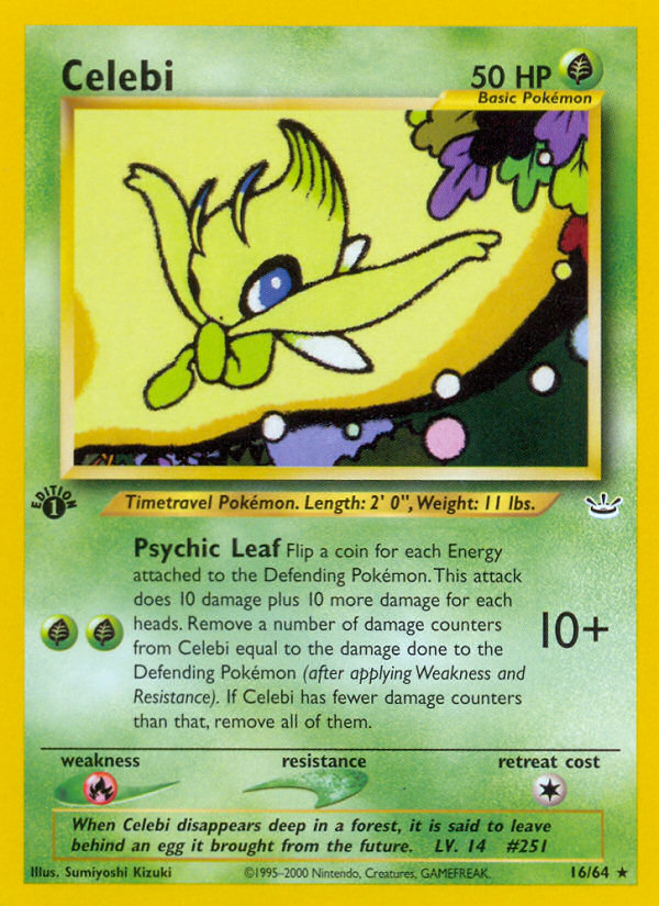 Celebi (16/64) [Neo Revelation 1st Edition] | Enigma On Main