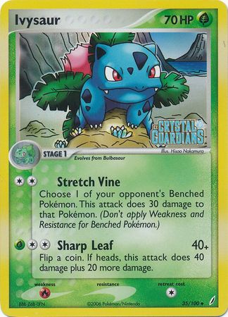 Ivysaur (35/100) (Stamped) [EX: Crystal Guardians] | Enigma On Main