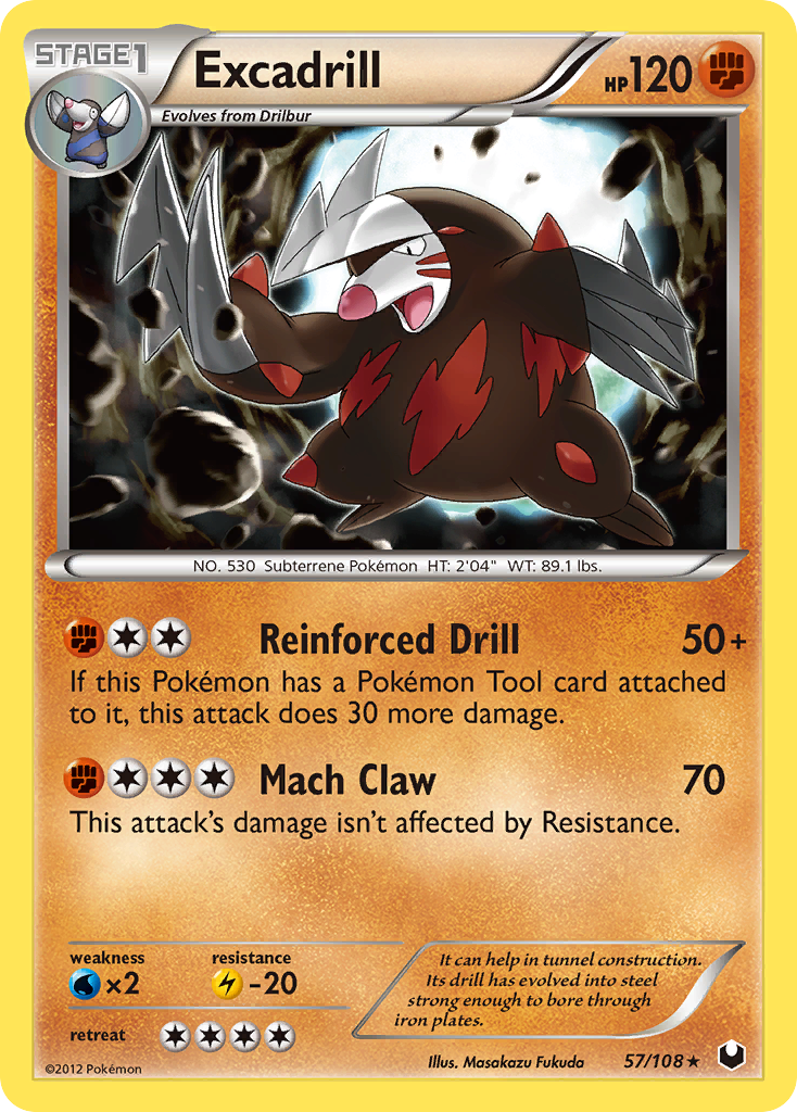 Excadrill (57/108) [Black & White: Dark Explorers] | Enigma On Main