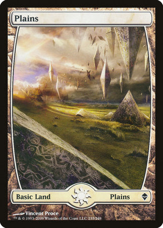 Plains (233) - Full Art [Zendikar] | Enigma On Main