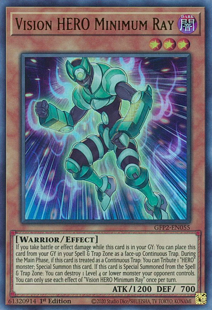 Vision HERO Minimum Ray [GFP2-EN055] Ultra Rare | Enigma On Main