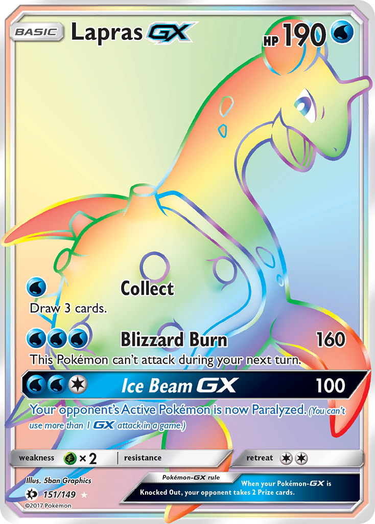 Lapras GX (151/149) [Sun & Moon: Base Set] | Enigma On Main