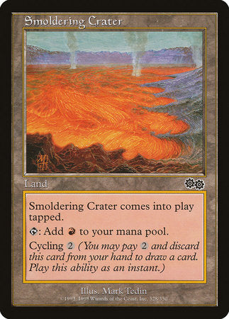 Smoldering Crater [Urza's Saga] | Enigma On Main