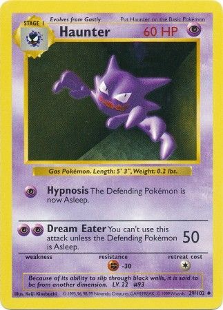 Haunter (29/102) [Base Set Shadowless Unlimited] | Enigma On Main