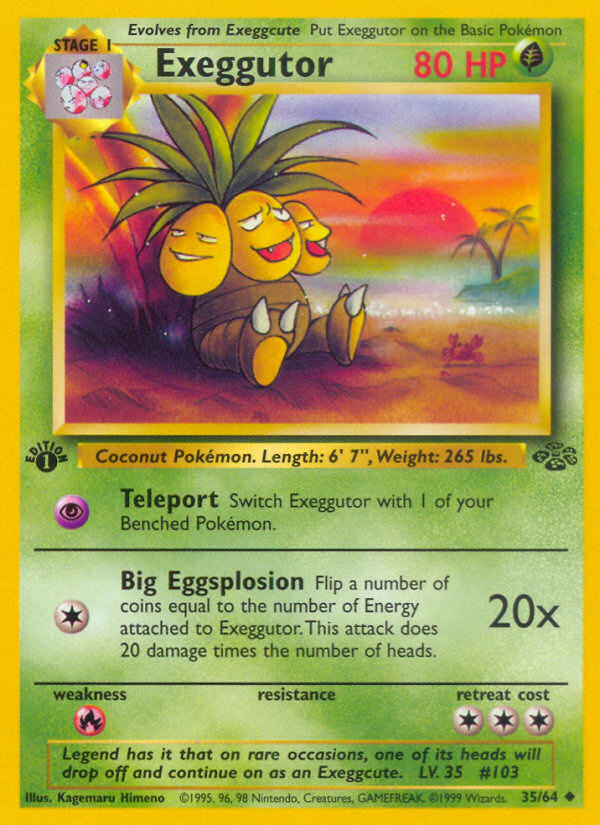 Exeggutor (35/64) [Jungle 1st Edition] | Enigma On Main