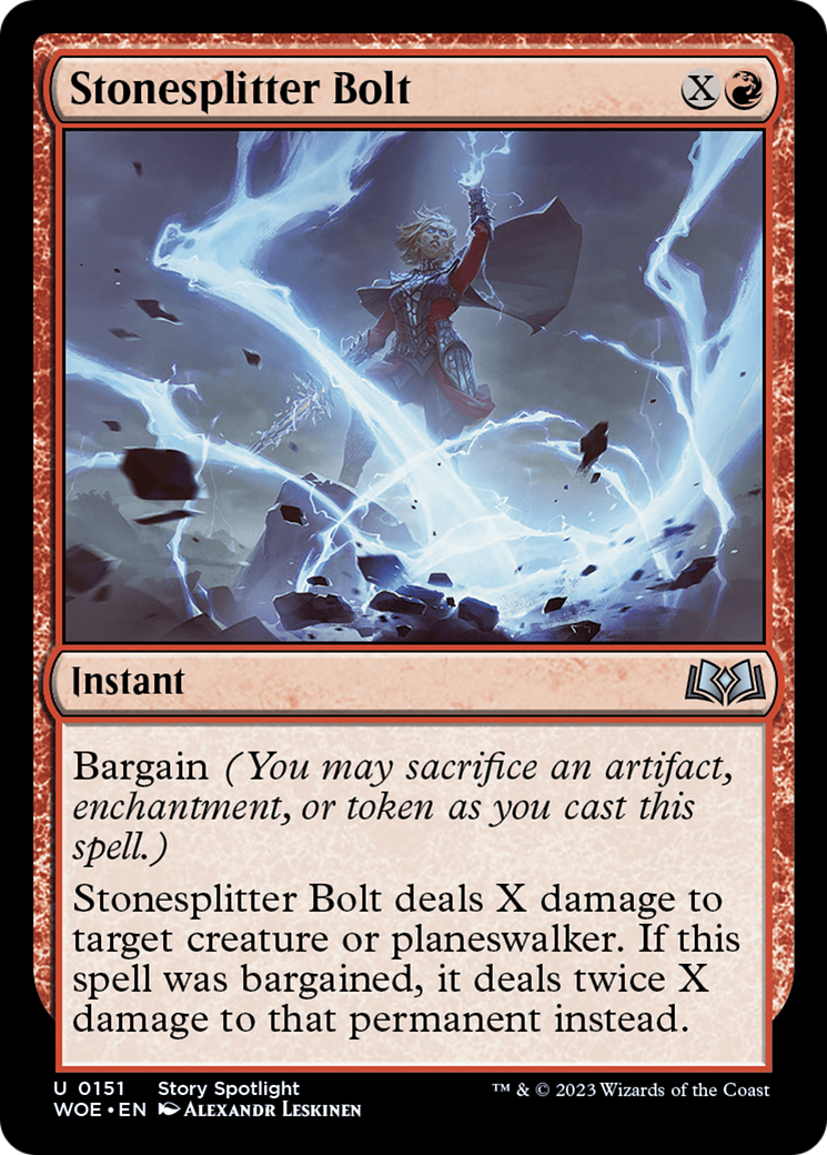 Stonesplitter Bolt [Wilds of Eldraine] | Enigma On Main