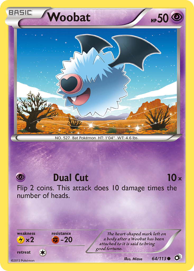 Woobat (64/113) [Black & White: Legendary Treasures] | Enigma On Main