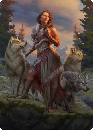 Arlinn, the Pack's Hope 1 Art Card [Innistrad: Midnight Hunt Art Series] | Enigma On Main