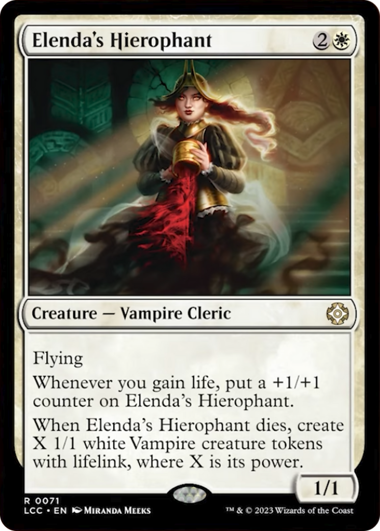 Elenda's Hierophant [The Lost Caverns of Ixalan Commander] | Enigma On Main